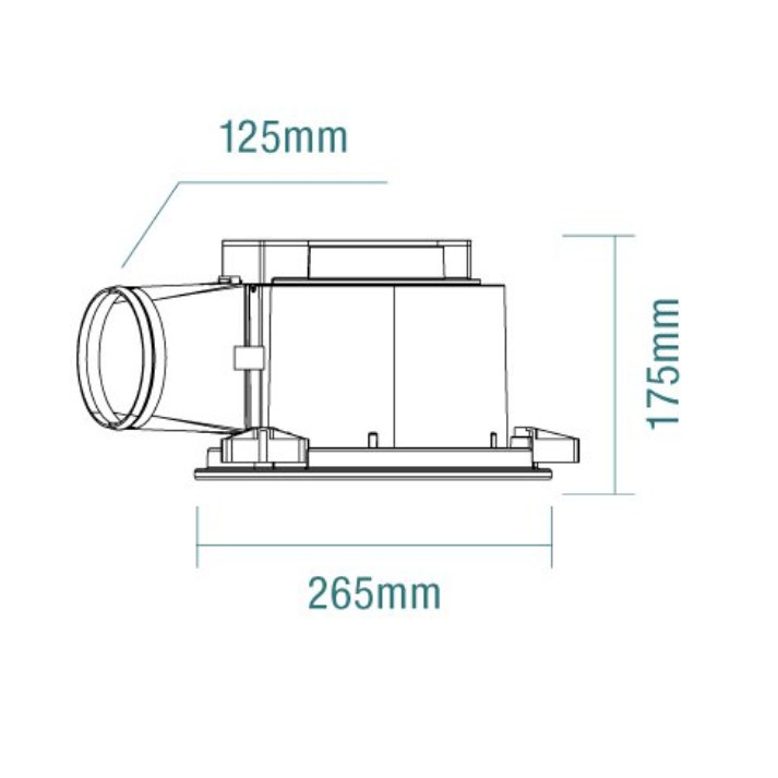Flow 240 / 295 Round or Square Exhaust Fan with Tricolour LED light