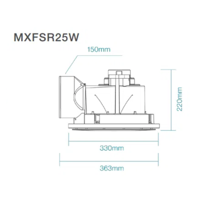 Saturn 240 / 295 Exhaust Fan Round or Square